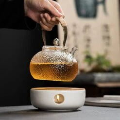 ConBlom Keramische Theepot, Warmer, Theewarmer, Koffiewarmer, Stoofje, Met Kurk-stoofje, Theepot Basis, Theefornuis, Melkwarmer Voor Thuis, Café, Theemelk (zonder Kaars En Theepot) -Tafelwaren Verkoop 1200x1200 749