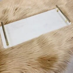 Cosy&Trendy Marmeren Dienblad Met Gouden Handvaten - 40 X 14 Cm -Tafelwaren Verkoop 1200x1200 804