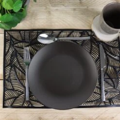 Orange85 Bordenset - Dinerbord - Borden - Plat - Set Van 6 - Mat Zwart - Diameter 27cm - Aardewerk - Servies -Tafelwaren Verkoop 1200x1200 880