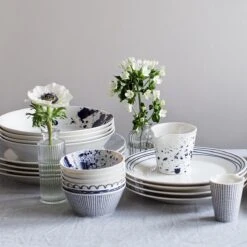 Royal Doulton Pacific - Pastaborden / Bordenset - Porselein - Wit / Blauw - ⌀ 22 Cm - 6 Stuks -Tafelwaren Verkoop 1200x1200 886