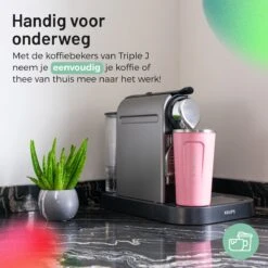 Triple J® Koffiebeker To Go - Thermosbeker - BPA & Lekvrij - 510ml - Roze -Tafelwaren Verkoop 1200x1200 93