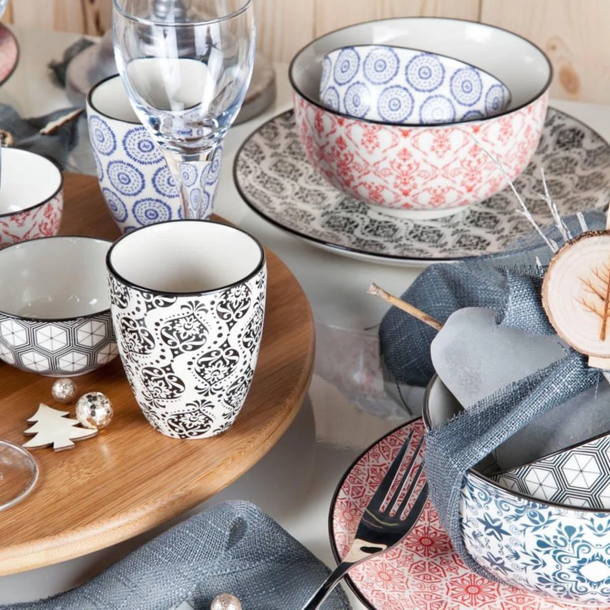 Cosy&Trendy Delirio Dinerbord - Ø 23.5 Cm - Set-6 3 Cosy&Trendy Delirio Dinerbord - Ø 23.5 Cm - Set-6 - Afbeelding 3