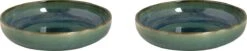 Palmer Bord Diep Miami 22 Cm Groen Stoneware 2 Stuk(s)