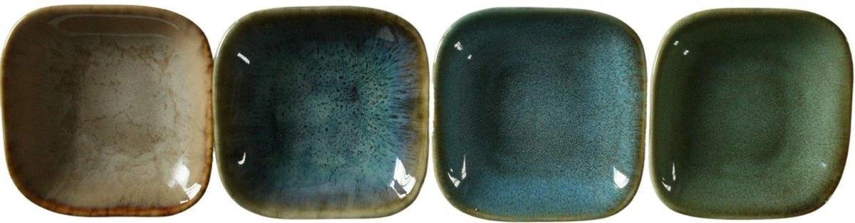 Merkloos 4x Snackschaaltjes/sausschaaltjes Aardewerk Vierkant 9 Cm - Schaaltjes Voor Sauzen, Snacks En Pinda's 1 Merkloos 4x Snackschaaltjes/sausschaaltjes Aardewerk Vierkant 9 Cm - Schaaltjes Voor Sauzen, Snacks En Pinda's