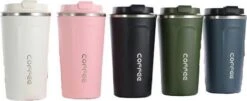 Koffiebeker To Go | Lekvrije Thermosbeker | Thermosfles | RVS Reisbeker | Dubbelwandige Travel Mug | 380 Ml | Blauw -Tafelwaren Verkoop 1200x492