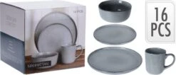 Excellent Serviesset - Servies - 16 Stuks - Aardewerk - Grijs -Tafelwaren Verkoop 1200x516 1