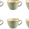 Olympia Kiln Cappuccino Kop Mosgroen 34cl ( Set Van 6 )