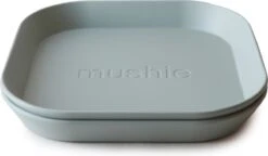 Mushie - Kinderservies Borden Vierkant (Set Van 2) - Borden - Sage -Tafelwaren Verkoop 1200x698 4