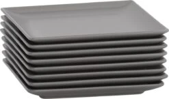 Lite-Body Hermes Gebaksbordjes - Set Van 8 Stuks - Ø16 Cm - Grijs Mat -Tafelwaren Verkoop 1200x705 1