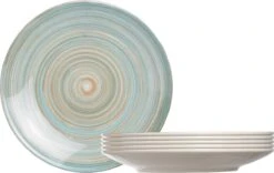 Cosy & Trendy Turbolino Plat Bord - Ø 27 Cm - Blauw - Set-6