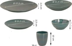 Mammoet Serviesset Spirit Stoneware 6-persoons 30-delig Groen -Tafelwaren Verkoop 1200x766