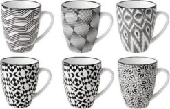 Cosy&Trendy Nikko Black Beker - Ø 7 Cm - Set-6 -Tafelwaren Verkoop 1200x772