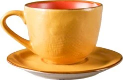 Vivi Oggi - Koffiekopjes Set Van 6 - Ø 9cm - Cappuccino - Kop En Schotel - 150 Ml - Italië -Tafelwaren Verkoop 1200x784