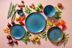 Palmer Bord Lotus 27.5 Cm Zwart Turquoise Stoneware 2 Stuk(s) -Tafelwaren Verkoop 1200x800 133