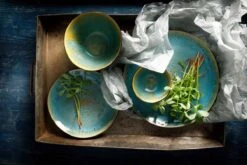 Palmer Bord Diep Lotus 21 Cm Zwart Turquoise Stoneware 2 Stuk(s) -Tafelwaren Verkoop 1200x800 154