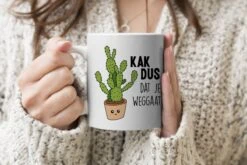 Mok - Koffiemok - Spreuken - Quote - 'Kak Dus Dat Je Weggaat' - Baan - Mokken - 350 ML - Beker - Koffiemokken - Theemok - Mok Met Tekst -Tafelwaren Verkoop 1200x800 17