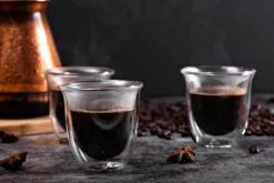 Dubbelwandige ESPRESSO Glazen Van Borosilicaat - Warme En Koude Dranken Kopjes - 70 ML - Set Van 4 -Tafelwaren Verkoop 1200x800 37