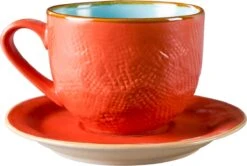 Vivi Oggi - Koffiekopjes Set Van 6 - Ø 9cm - Cappuccino - Kop En Schotel - 150 Ml - Italië -Tafelwaren Verkoop 1200x805