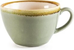 Olympia Kiln Cappuccino Kop Mosgroen 34cl ( Set Van 6 ) 13 Olympia Kiln Cappuccino Kop Mosgroen 34cl ( Set Van 6 ) -Tafelwaren Verkoop 1200x811