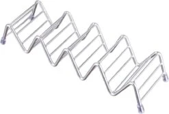 Krumble Taco Houder - Taco En Tortilla Houder Voor 4 Stuks - Serveerschalen - Koken & Tafelen - Kookgerei - Snack- & Tappasschalen - Metaal - Zilver -Tafelwaren Verkoop 1200x811 4