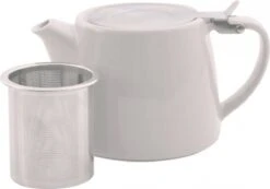 Point-Virgule - Theepot Met Thee Infuser - Mat - Gebroken Wit - 500ml -Tafelwaren Verkoop 1200x841