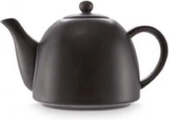 Vtwonen Theepot - Mat Zwart - Porselein - 1.8 Liter