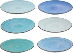 Studio Tavola Dinerborden Ocean Blue ø 26.5 Cm - 6 Stuks -Tafelwaren Verkoop 1200x881