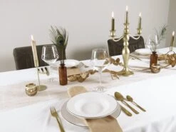 LeRijn® Serviesset Deventer 12 Persoons - 36 Delig - Licht Crème Wit Met Gouden Rand En Motief - Dinerborden - Soepborden - Dessertborden - Borden Servies - Bordenset -Tafelwaren Verkoop 1200x899 7