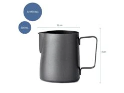 Krumble Melkkannetje 300ml / RVS Melkopschuimkan / Melkkan / Antraciet - Zwart -Tafelwaren Verkoop 1200x900 128