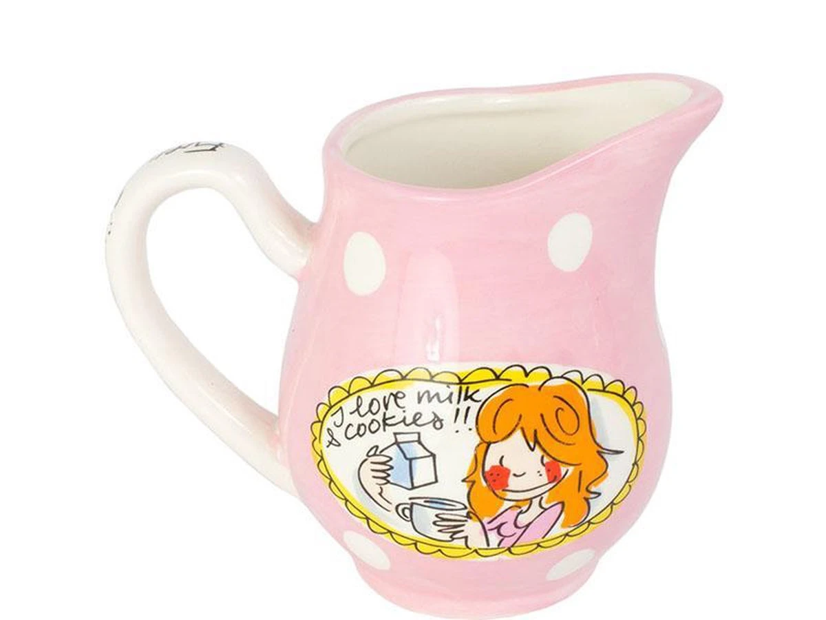 Blond Amsterdam Even Bijkletsen Melkkan - Aardewerk - Roze 2 Blond Amsterdam Even Bijkletsen Melkkan - Aardewerk - Roze - Afbeelding 2