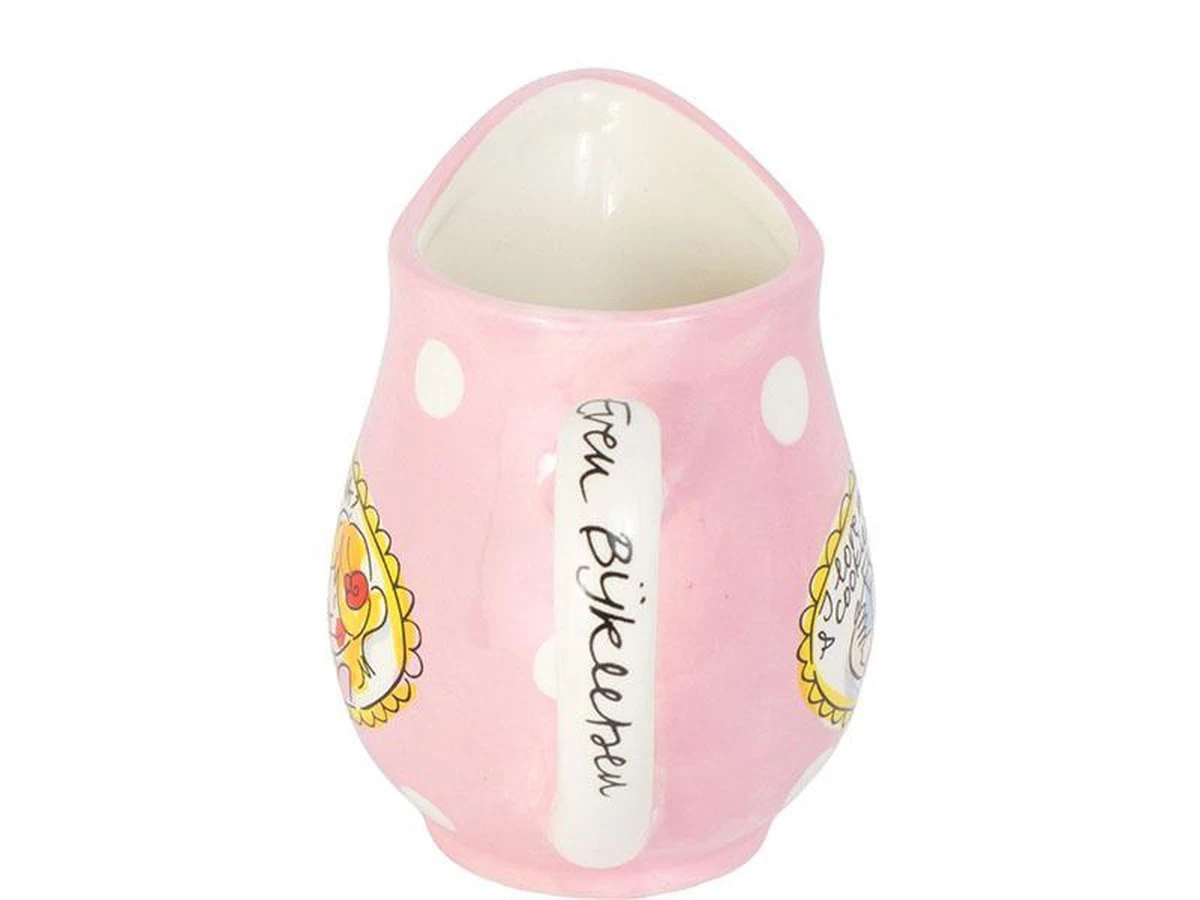 Blond Amsterdam Even Bijkletsen Melkkan - Aardewerk - Roze 3 Blond Amsterdam Even Bijkletsen Melkkan - Aardewerk - Roze - Afbeelding 3