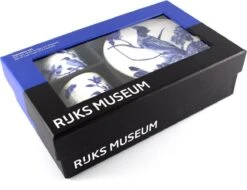 Espresso Set, Delfts Blauwe Vogels, Rijksmuseum -Tafelwaren Verkoop 1200x923 1