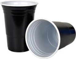 Merkloos Black Cups - 50stuk(s) - 475ml - Party Cups - Beerpong - Drankspel - Beerpong Bekers - Plastic Bekers -Tafelwaren Verkoop 1200x929 2