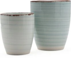 Koffiekopjes - Ocean Blue - Koffiebeker - Unieke Kleuren - Blauw - Set Van 12 Kopjes (ook Los Verkrijgbaar) - 160ML En 340ML - Porselein - Hip En Trendy -Tafelwaren Verkoop 1200x975