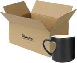 Malinsi Hart Mok - Hitte Kleur Veranderende Glazen - Zwart 330ml - Liefde Mokken - Koffie En Thee Beker - Theeglazen - Koffiebeker - Koffiemok - Hartjes Koffiekopjes - Cadeau Voor Man & Vrouw -Tafelwaren Verkoop 1200x977