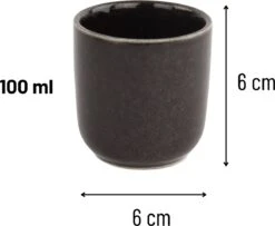 Orange85 Koffiekopjes - Espresso Kopjes - Set Van 6 - 100 Ml - Zwart -Tafelwaren Verkoop 1200x987 1