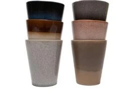 Koffiekopjes - Earth Koffiemok - 200ML En 310ML - Koffiebeker - Set Van 12 Kopjes (ook Los Verkrijgbaar) - Porselein - Hip En Trendy -Tafelwaren Verkoop 1200x987