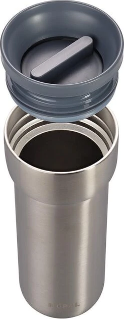 Mepal Isoleerbeker Ellipse 475 Ml – Houdt Je Drankje 6 Uur Warm En 10 Uur Koud – Natural Brushed – Koffiebeker To Go – Lekdicht – Thermosbeker -Tafelwaren Verkoop 469x1200