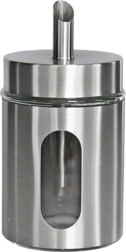 Gerim - Suikerpot/suikerstrooier RVS Metaal Met Strooi Tuit 260 Ml