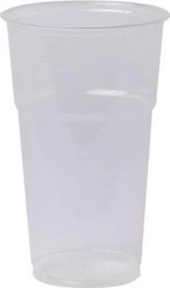 Use.green Bioplastic Beker, Transparant 200 Ml, Disposable, Wegwerp Artikel, Eenmalig Gebruik, - 50 Stuks