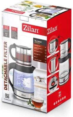 Zilan - 2 In 1 Theemaker En Waterkoker - Turkse Theepot Met Warmhoudfunctie - Caydanlik -Tafelwaren Verkoop 756x1200