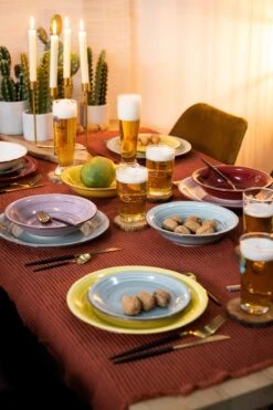 Tavola - Diepe Borden - Kleurrijk - Ø21cm - (6 Stuks) -Tafelwaren Verkoop 799x1200 10