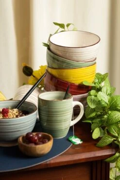 Merkloos Koffiemokken (6 Stuks) - Kleurrijk - Koffiekopjes -Tafelwaren Verkoop 799x1200