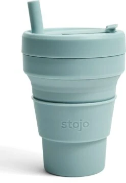 Stojo - Biggie Cup - 470 Ml - Herbruikbaar - Opvouwbaar - Groen -Tafelwaren Verkoop 827x1200 2