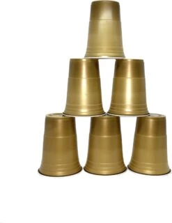 Merkloos Gold Cups - 50stuk(s) - 475ml - Party Cups - Drankspel - Beerpong Bekers - Beerpong - Plastic Bekers -Tafelwaren Verkoop 926x1200