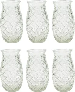 Merkloos Beker - Glas Ananas - 6 Stuks - Zomer - Cocktail -400ml -Tafelwaren Verkoop 971x1200 2