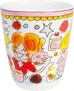 Blond Amsterdam Even Bijkletsen Mok 350 Ml - Roze Rand -Tafelwaren Verkoop 972x1200 1