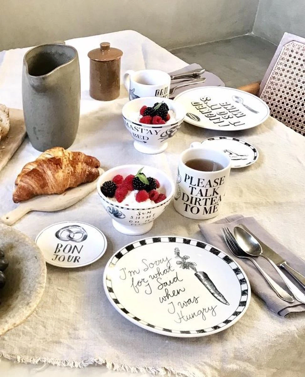 Blond Amsterdam - X Noir - Bord - I Licked - Ø 22 Cm 3 Blond Amsterdam - X Noir - Bord - I Licked - Ø 22 Cm - Afbeelding 3