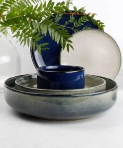 S&P MERIDIAN Diep Bord Ø 17,5cm Grijsgroen (set/4) -Tafelwaren Verkoop 990x1200 1