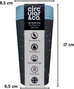 RCUP 340 Ml - Zwart/Blauw Black And Teal -Tafelwaren Verkoop 999x1200